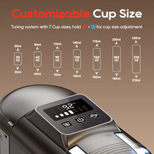 HiBREW H2C Coffee Maker Compatible with LAVAZZA, DG, NS Capsules,Smart Touch Control, 7 Cup Sizes, Hot & Cold Brew, Precise Temp