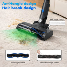 CROSIKO V10 Cordless Vacuum Cleaner – 30kPa Ultra-Strong Suction, Anti-Tangle Hair Break Technology, 40min Runtime – Ideal for Pet Hair, Hard Floors & Carpets