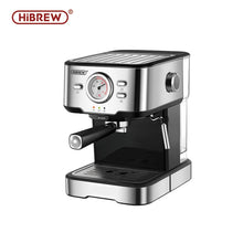 Hibrew h5 1050w máquina de café 20 bar semi-automática cappuccino máquina de café expresso capacidade 1.5l com display de temperatura