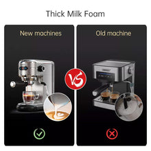 Máquina de café expresso semiautomática HiBREW H11 1450W 1.1L 19Bar de alta extração 25s Aquecimento rápido Máquina de café de xícara única/dupla UE