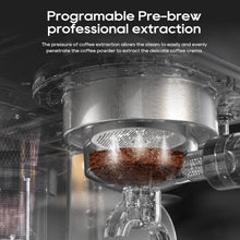 HiBREW H10A 20Bar Máquina de café expresso semiautomática com temperatura ajustável 58mm Portaffiter Máquina de café frio/quente