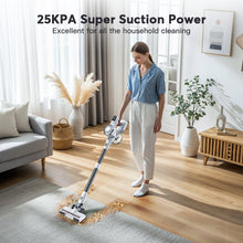 Teendow V08 PRO Cordless Vacuum Cleaner – 25kPa Powerful Suction, 6-in-1 Stick Vacuum for Pet Hair, Carpet, Hard Floors, Home Cleaning