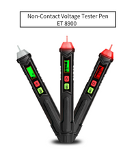 ET8900 Intelligent Non-contact Voltage Detector 1000V LCD Display Pen Electroscope with Sound Light Alarm LED Flashlight