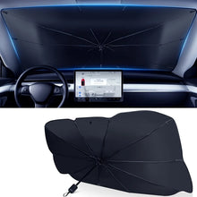 Car Sunshade Umbrella Front Windshield Retractable Sun Protection Heat Insulation Car Umbrella Side Baffle Sunshade 360° Rotating With Bendable Arm Handle