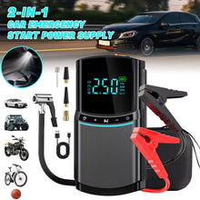 TUERBB T-JA02 2 In 1 1000A Car Jump Starter Air Compressor 150PSI Multi-functional Tire Inflator Battery Booster with LED Digital Display Power Bank