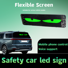 TUERBB K6 Smart Car LED Display Screen - Flexible Scrolling Sign Bluetooth APP Programmable Sign Board for Car Rear Window