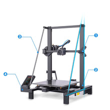 Edição atualizada da impressora 3D LONGER LK5 Pro, ventilador duplo, 90% pré-montado, placa-mãe silenciosa, 300 * 300 * 400 mm