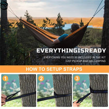 Portable Parachute Hammock 270x140cm Camping Survival Outdoor Indoor Hammock for Backyard Patio Hiking Travel