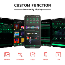 TUERBB K12 Flexible LED Screen For Car - Bluetooth, App & Remote Control, IP65 Waterproof, Universal Vehicle Pixel Panel Display