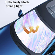 Thickened Laser Car Front Windshield Sun Visor Front Sunscreen Heat Insulation Visor Anti-Ultraviolet Protection for Sedan SUV