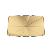 Coated Car Sunshade Umbrella Thickened V-Shaped Opening Front Windshield Curved Handle Car Anti UV Umbrella 360° Center Pole Rotation