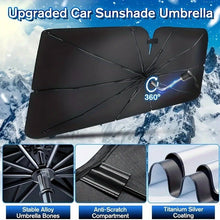 Car Sunshade Umbrella Front Windshield Retractable Sun Protection Heat Insulation Car Umbrella Side Baffle Sunshade 360° Rotating With Bendable Arm Handle
