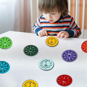 Set of 9 Math Fidget Spinners Educational Math Fact Fidget Spinners Le ...