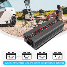 DATOUBOSS Inverter 1500W DC12V-AC230V Pure Sine Wave Converter with LCD Display For RV, Car, Truck