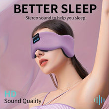 Bluetooth V5.3 HiFi Music Sleep Mask with Type-C Charging - Adjustable Soft Cotton Eye Mask for Travel & Night Sleeping