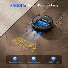 Teendow D10S MAX 2-in-1 Robot Vacuum & Mop,4500Pa Suction,Auto-Empty Station,Smart Mapping,Alexa & Google Assistant Compatible