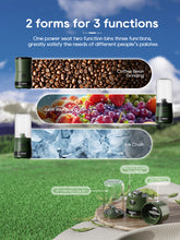 HiBREW G2 3in1 Coffee Grinder, 2000mAh Double Cup, Fruit Mixers Juicers Blender Ice Crusher, for Camping