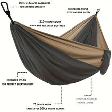Portable Parachute Hammock 270x140cm Camping Survival Outdoor Indoor Hammock for Backyard Patio Hiking Travel