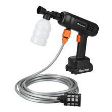 MUDIRO EW-S03 High Pressure Washer Cordless 500W 60bar/870psi Car Washing Spray Cleaner Machine 6 In 1 Water Sprayer EW-S03 21V/0.5A 15000mAh