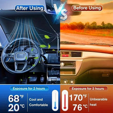 Car Sunshade Umbrella Front Windshield Retractable Sun Protection Heat Insulation Car Umbrella Side Baffle Sunshade 360° Rotating With Bendable Arm Handle