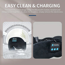 Bluetooth V5.3 HiFi Music Sleep Mask with Type-C Charging - Adjustable Soft Cotton Eye Mask for Travel & Night Sleeping