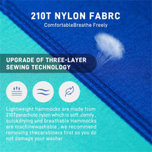 Portable Parachute Hammock 270x140cm Camping Survival Outdoor Indoor Hammock for Backyard Patio Hiking Travel