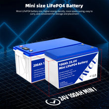 PWOD 100Ah 2560Wh LiFePO4 Battery - 6000 Cycles, IP65 Solar/RV/Marine Power