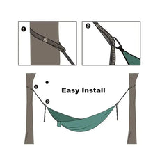 Portable Parachute Hammock 270x140cm Camping Survival Outdoor Indoor Hammock for Backyard Patio Hiking Travel