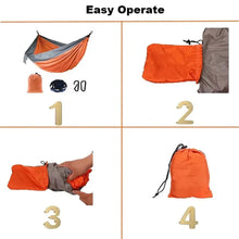 Portable Parachute Hammock 270x140cm Camping Survival Outdoor Indoor Hammock for Backyard Patio Hiking Travel