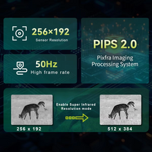 TOOLTOP M7 Thermal Imager - 256x192 IR Resolution, 8x Zoom, 50Hz for Outdoor Inspection & Hunting