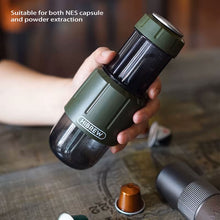 HiBREW H4D 2 in 1 Portable Espresso Maker For Capsule & Ground Hand Press Brewer