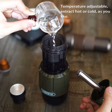 HiBREW H4D 2 in 1 Portable Espresso Maker For Capsule & Ground Hand Press Brewer