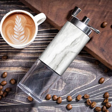 Adjustable Settings Manual Coffee Grinder Portable Burr Coffee Hand Grinder with Folding Handle, Ceramic Core and Built-in Bearing in Top Cover