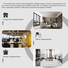 ET925PRO Portable Electromagnetic Radiation Detector Electric Field Magnetic Field Tester Data Hold Sound Light Alarm EMF Meter