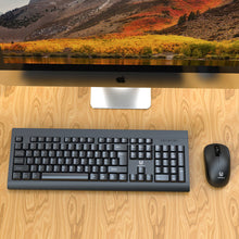 X901 2.4G Wireless Keyboard & Mouse Combo Slim Durable 1600 DPI Splash-Resistant Ergonomic Plug & Play