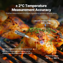 CROSIKO JX168/JX268 Bluetooth Meat Thermometer - 500FT/165FT Remote Monitoring, Bluetooth 5.2 for Roasts, Food Temperature Measurement,Cooking Meat Thermometer