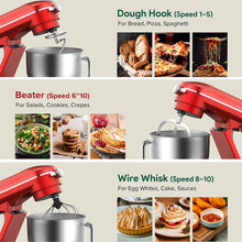 Chefree M500 Professional Kitchen Processor, Mixer, Stainless Steel Bowl, 7 L, with 10 Speed, 3 Mixers, Power 1800 W