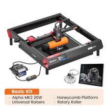 AlgoLaser Alpha MK2 Diode Laser Engraver 400*410mm Working Area,3.5inch Smart Screen with AOS,Ultra-powerful 20W Laser Module