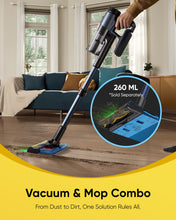 Vactidy V12 Cordless Vacuum Cleaner, 50000Pa Suction, 450W Motor, 2-in-1 Wet Dry Vacuum, LED Display, 150-Min Runtime, 0.5L Dust Bin, Green Light Dust Detection