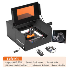 AlgoLaser Alpha MK2 Diode Laser Engraver 400*410mm Working Area,3.5inch Smart Screen with AOS,Ultra-powerful 20W Laser Module