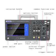 Hantek 2D15 Osciloscópio Digital 2 Canais 100Mhz/150Mhz Armazenamento USB Osciloscópio Portátil Multímetro Tester