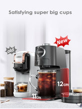 HiBREW H3C Coffee Machine 3-in-1 Capsule Freedom with 7-Level Temperature Control,20-Bar Pressure