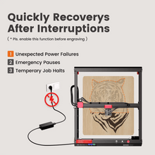 AlgoLaser Alpha MK2 Diode Laser Engraver 400*410mm Working Area,3.5inch Smart Screen with AOS,Ultra-powerful 20W Laser Module