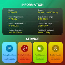 RIDEN RD6006P 5-digit DC DC Voltage Current Step Down Bench digital control Buck Power Supply 60V 6A Phone Motherboard Repair
