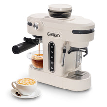 HiBREW H14 Espresso Coffee Machine 20 Bar High Pressure 15-gear Grinder Setting Pre-brew Function NTC Temperature Control Cup Capacity Setting