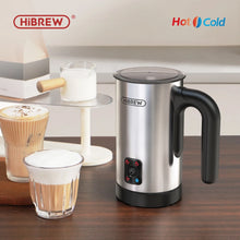 HiBREW M3A 4 em 1 Espumante de leite totalmente automático Aquecedor de leite Espuma fria/quente 130ml Capacidade de espumação 300ml Capacidade de calor de leite