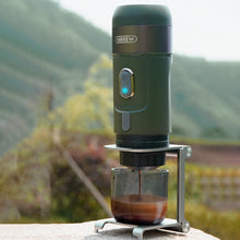 HiBREW H4B Máquina de café expresso elétrica portátil sem fio e bolsa de armazenamento e suporte dobrável para carro e casa, acampamento, cafeteira Fit Nespresso Dolce