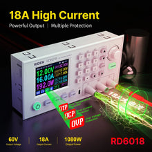 RIDEN RD6018/RD6018W 60V 18A USB WiFi DC DC adjustable Step Down voltage bench Power Supply Buck converter & 1200W AC DC PSU