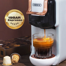 Hibrew h2b 19bar 5 em 1 cápsula múltipla máquina de café quente/frio dg cappuccino nes pequena cápsula ese pod café moído cafeteria