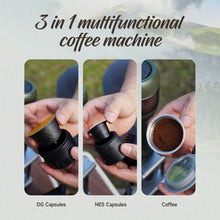HiBREW H4B Máquina de café expresso elétrica portátil sem fio e bolsa de armazenamento e suporte dobrável para carro e casa, acampamento, cafeteira Fit Nespresso Dolce